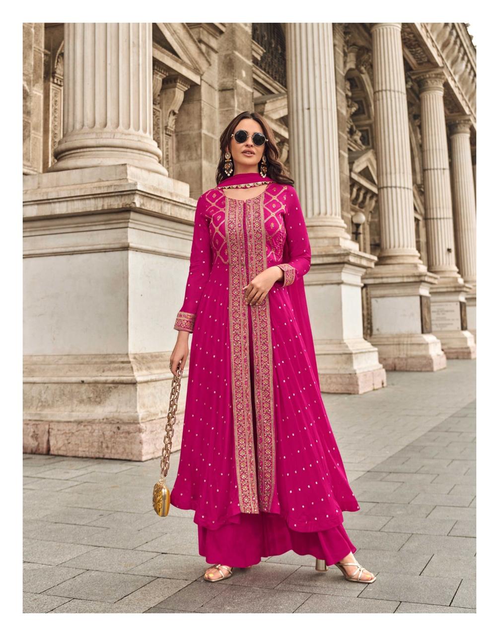 Anarkali Style – Long Front Open Jacket Style kurta