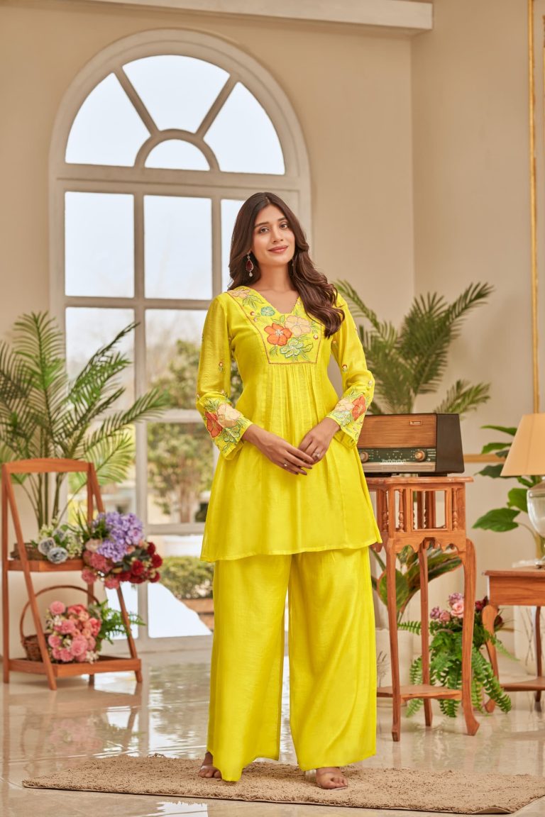Mul Chanderi Designer Co-ord Set